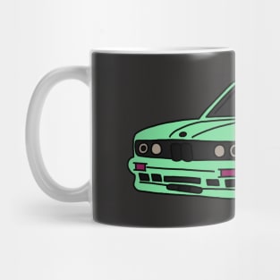 Nostalgic Green Car Mug